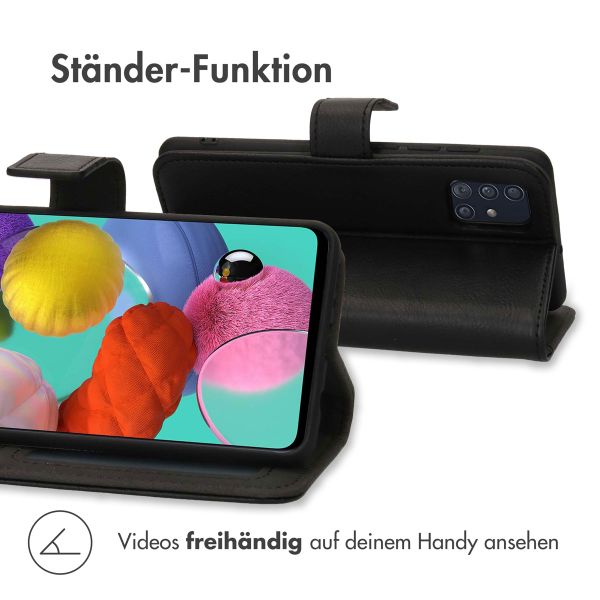 imoshion Luxuriöse Klapphülle Samsung Galaxy A51 - Schwarz