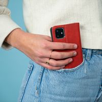 imoshion Luxuriöse Klapphülle Motorola One Action - Rot