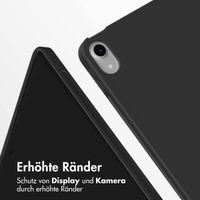 Accezz Smarte Klapphülle aus Silikon Apple iPad 11 (2025) 11 Zoll A16 / iPad 10 (2022) 10.9 Zoll - Schwarz