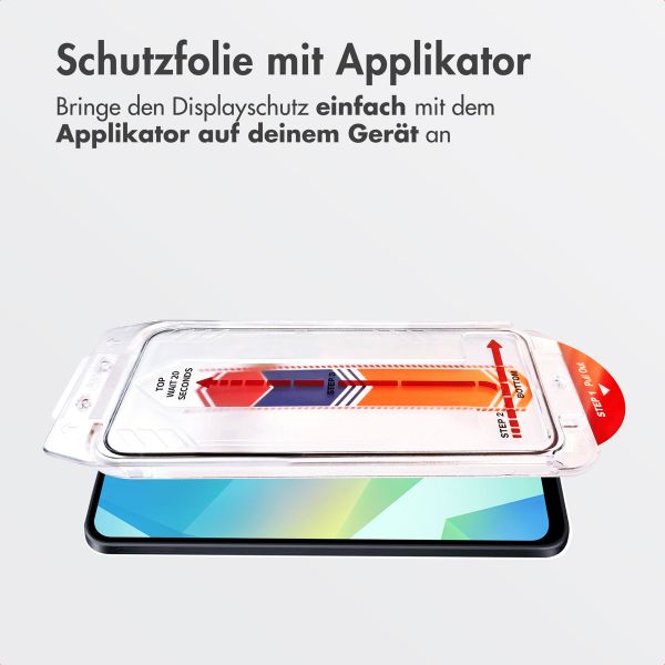 Accezz Gehärteter Glas-Schutz + Applikator Samsung Galaxy A16 (4G/5G) / A17 (5G)