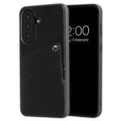 Selencia Riva Back Cover mit Kartenfach Samsung Galaxy A57 (5G) - Schwarz