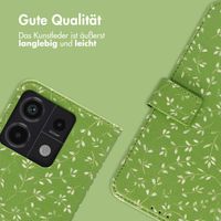 imoshion Design Klapphülle für das Xiaomi Redmi Note 13 Pro (5G) / Poco X6 - Green Flowers