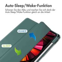 imoshion Trifold Hardcase Klapphülle Apple iPad Pro 11 (2022 / 2021 / 2020 / 2018) - Grün