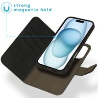 imoshion Entfernbare 2-1 Luxus Klapphülle Apple iPhone 16 - Schwarz