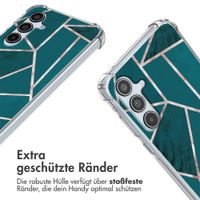 imoshion Design Hülle mit Band Samsung Galaxy A35 - Petrol Green Graphic