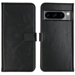 Selencia Echtleder Klapphülle Google Pixel 8 Pro - Schwarz