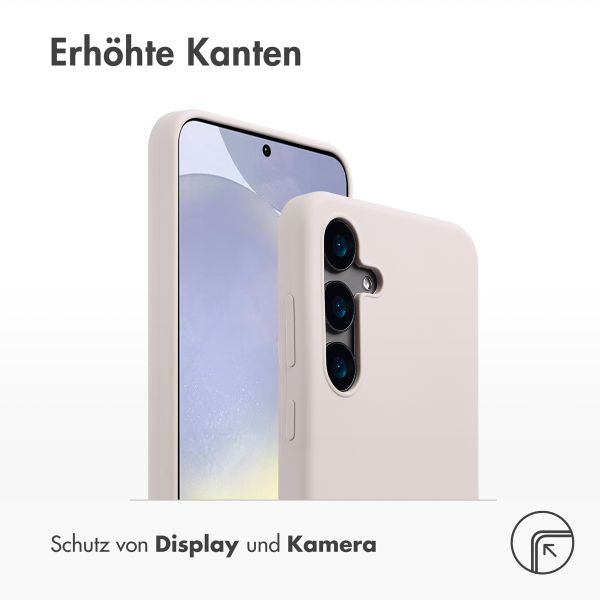 Accezz Liquid Silikoncase mit MagSafe Samsung Galaxy S24 Plus - Stone