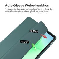 imoshion Trifold Hardcase Klapphülle Samsung Galaxy Tab A11 Plus - Grün