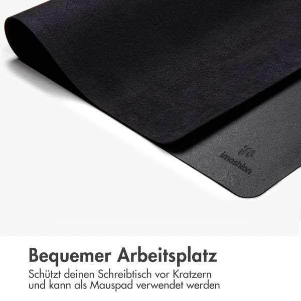 imoshion Beheizte Schreibtischunterlage - Beheiztes Mauspad - 90 x 45 cm - Schwarz