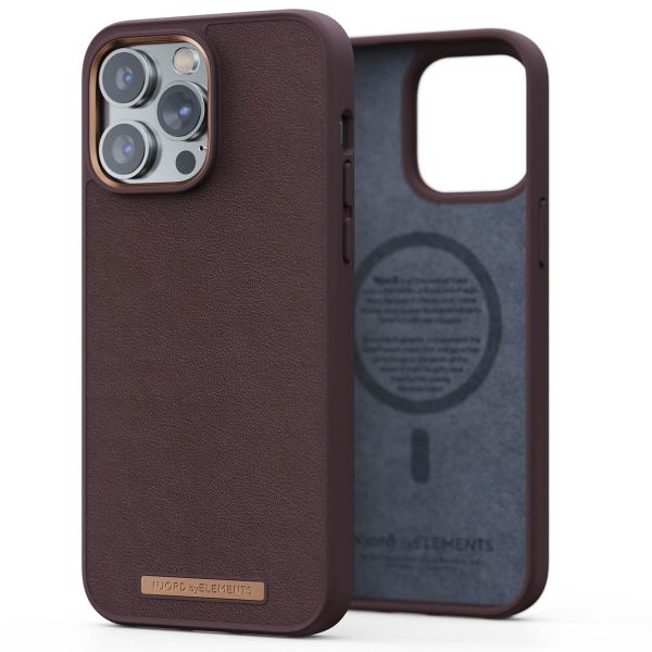 Njorð Collections Genuine Leather MagSafe Case für das iPhone 14 Pro Max - Dark Brown