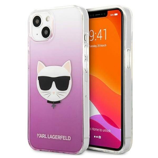 Karl Lagerfeld Hardcase Backcover Choupette für das iPhone 13 - Rosa