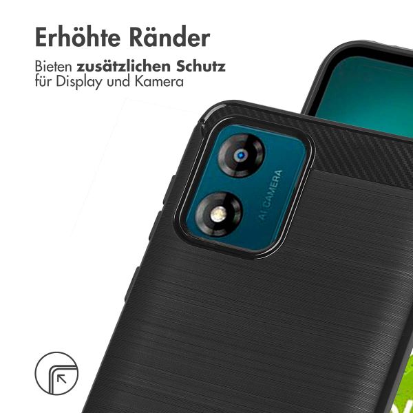 imoshion Brushed Back Cover Motorola Moto E13 - Schwarz
