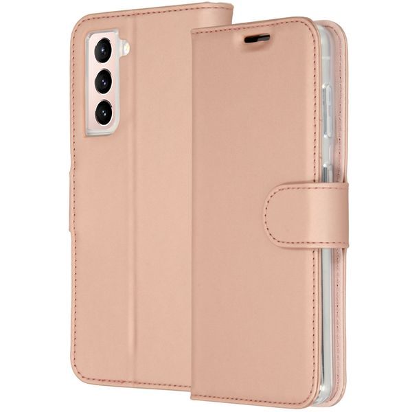 Accezz Wallet TPU Klapphülle Samsung Galaxy S21 Plus - Roségold