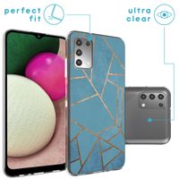 imoshion Design Hülle für das Samsung Galaxy A03s - Blue Graphic