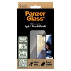 PanzerGlass Ultra Wide Fit EyeScreen Protector mit Applikator für das iPhone 16