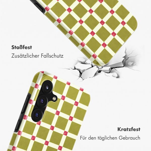 Selencia Vivid Back Cover Samsung Galaxy S25 FE - Check This Olive