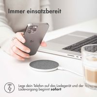 imoshion Kabelloses Schnellladegerät - 10 Watt – Stoffbezug - Grau