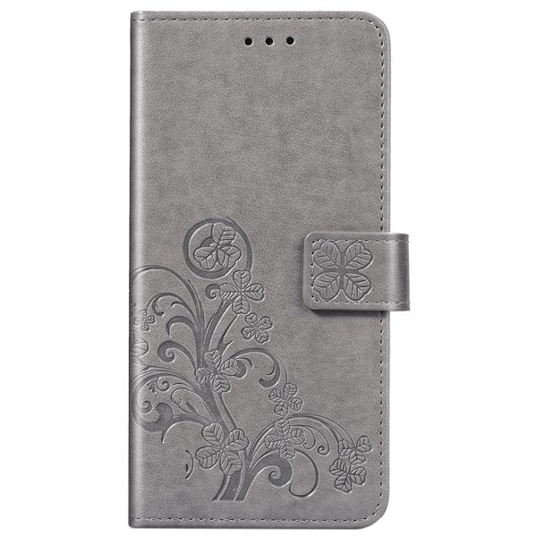 Kleeblumen Klapphülle Grau OnePlus 8 Pro