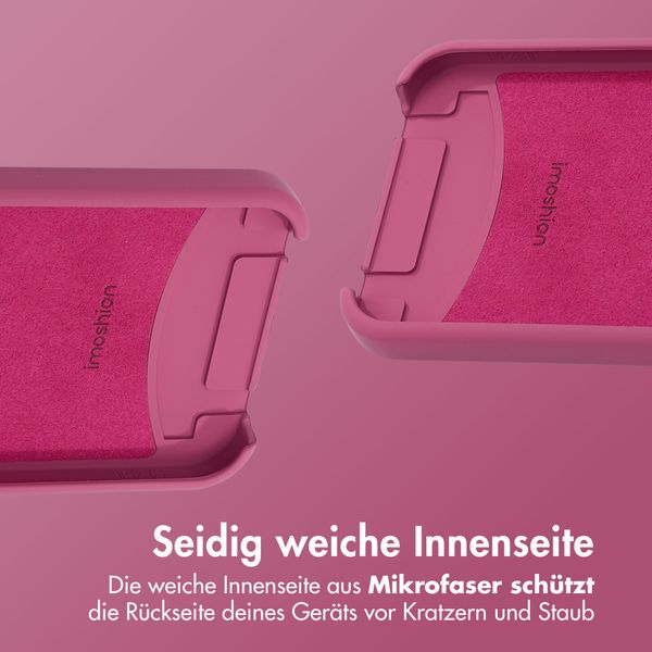 imoshion Color Backcover mit abnehmbarem Handykette und MagSafe Apple iPhone 12 (Pro) - Raspberry