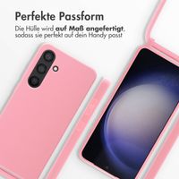 imoshion Silikonhülle mit Band für das Samsung Galaxy S24 - Rosa