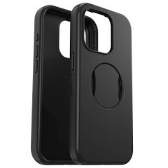 OtterBox Otter + Pop Symmetry Backcover für das Apple iPhone 15 Pro - Schwarz
