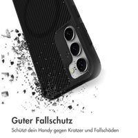 imoshion Rugged Hybrid Carbon Case mit MagSafe für das Samsung Galaxy S23 - Schwarz