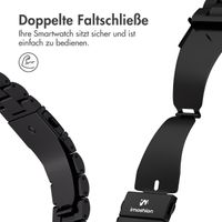imoshion Edelstahlarmband für das Apple Watch Series 1 bis 11 / SE / Ultra (44/45/46/49 mm) - Schwarz