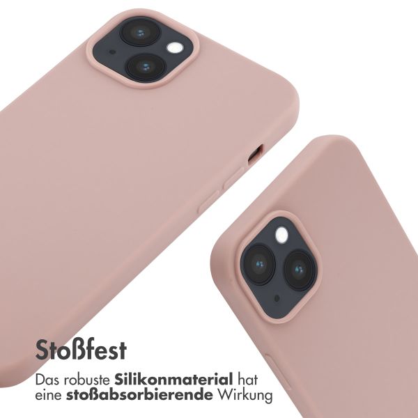 imoshion SilikonHülle mit Band Apple iPhone 14 Plus - Sand Pink