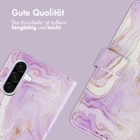 imoshion Design Klapphülle Samsung Galaxy A26 - Purple Marble