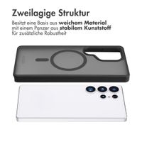 Accezz Rugged Frosted Back Cover mit MagSafe Samsung Galaxy S25 Ultra - Schwarz
