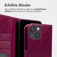 imoshion Design Klapphülle Apple iPhone 13 - Crush Check Coral Dust
