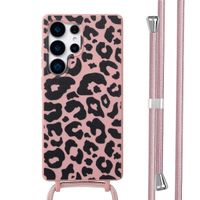 imoshion Silikonhülle design mit Band für das Samsung Galaxy S25 Ultra - Animal Pink