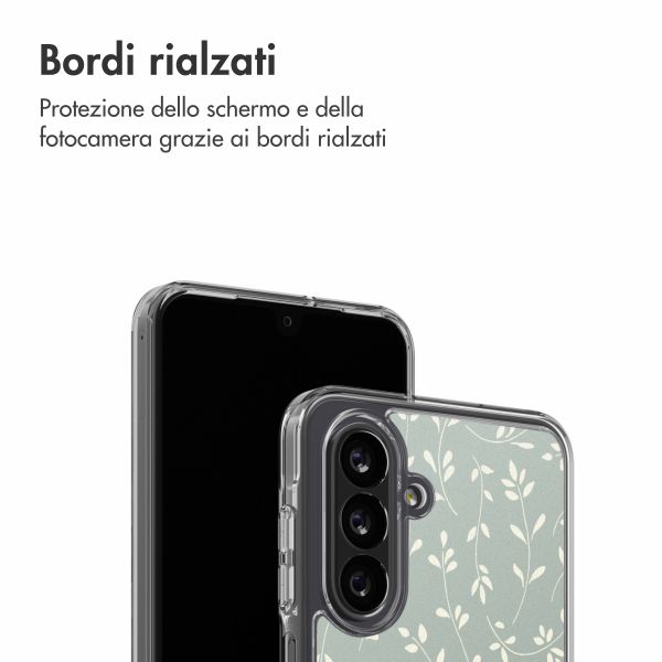 imoshion Design Hülle Samsung Galaxy A26 - Smoke Green Flowers