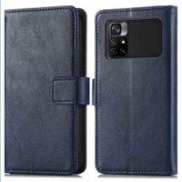 imoshion Luxuriöse Klapphülle Xiaomi Poco M4 Pro 5G - Dunkelblau