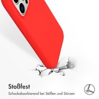 Accezz Liquid Silikoncase mit MagSafe für das iPhone 14 Pro - Rot