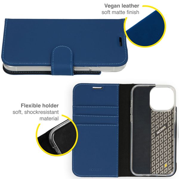 Accezz Wallet TPU Klapphülle für das Apple iPhone 14 Pro Max - Dunkelblau