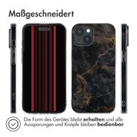 imoshion Design Hülle Apple iPhone 15 - Black Marble Transparent