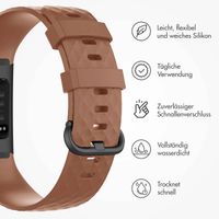 imoshion Silikonband für das  Fitbit Charge 3 / 4 - Braun