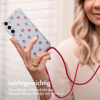 imoshion Design Hülle mit Band Samsung Galaxy A55 - Dusty Rose Connected Hearts