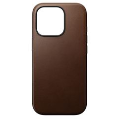 Nomad Modern Leather Case für das iPhone 16 Pro - Brown