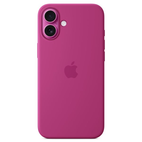 Apple Silikon-Case MagSafe für das iPhone 16 Plus - Fuchsia