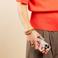 Selencia Vivid Back Cover Apple iPhone 17 - Vintage Peony