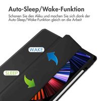 imoshion Trifold Hardcase Klapphülle Apple iPad Pro 12.9 (2018/2020/2021/2022) - Schwarz