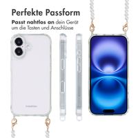 imoshion Back Cover mit Band + Armband iPhone 16 - Perlen