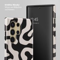 Selencia Vivid Back Cover Samsung Galaxy S24 Ultra - Art Wave Black