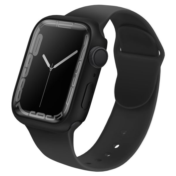 Uniq Legion Apple Watch Hülle mit Gehärtetem Glas-Displayschutz für die Apple Watch 7-9 - 41 mm - Midnight Black