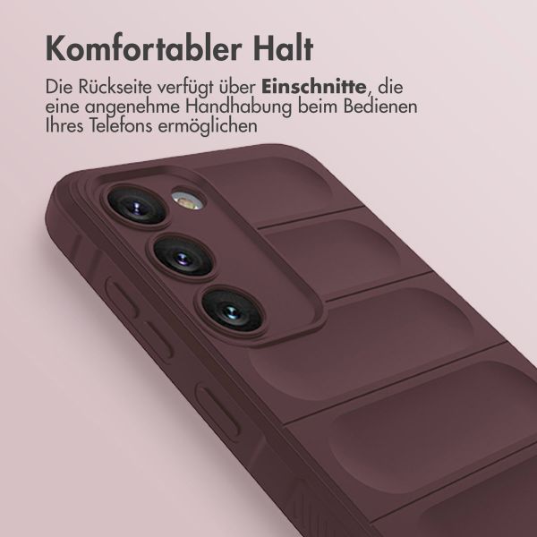 imoshion EasyGrip Back Cover für das Samsung Galaxy S23 Plus - Aubergine