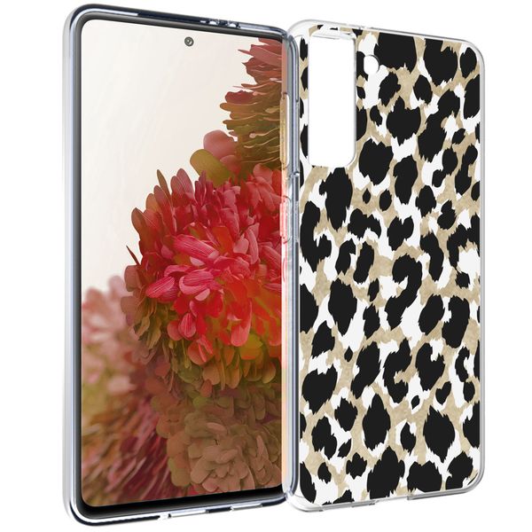 imoshion Design Hülle für das Samsung Galaxy S21 - Leopard / Schwarz