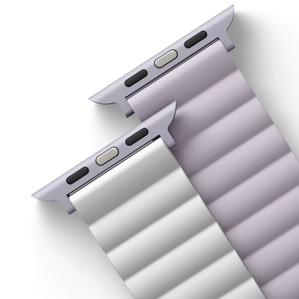 Uniq Revix doppelseitiges Armband für das  Apple Watch Series 1 t/m 9 / SE (38/40/41 mm) | Series 10 / 11 (42 mm) - Lilac / White