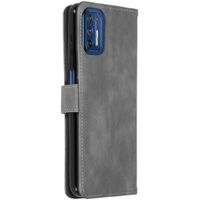 imoshion Luxuriöse Klapphülle Motorola Moto G9 Plus - Grau